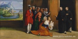 San Nicolás de Tolentino reviviendo a un niño