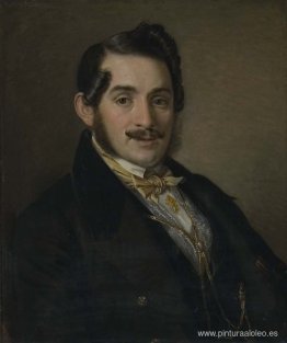 Retrato de un desconocido con un abrigo negro.