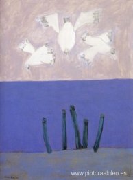 pájaros sobre el cielo