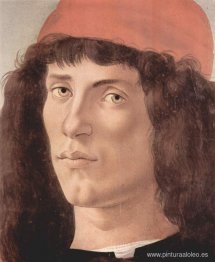 Retrato de un joven con gorra roja