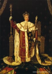 Retrato de Carlos X con túnica de coronación