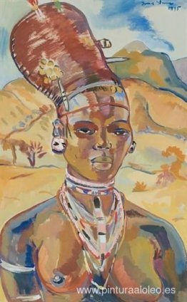 Retrato de una mujer zulú