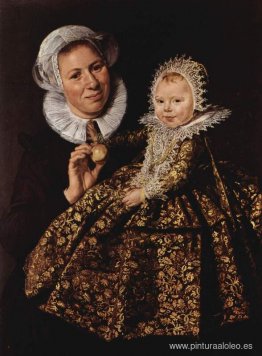 Catharina Hooft con su enfermera