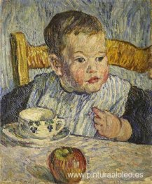 París. El chico de la manzana. (Retrato de Mijail Petrovich Konc