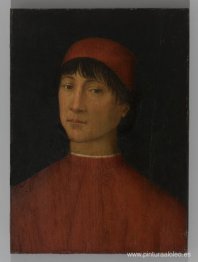 retrato, de, un, hombre joven