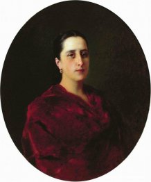 Retrato de una desconocida vestida de rojo