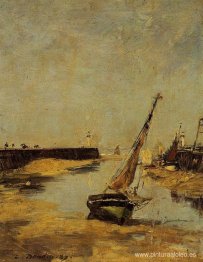 Trouville, los embarcaderos, marea baja