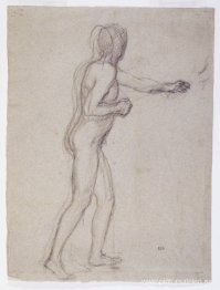 Estudio de un desnudo masculino de pie