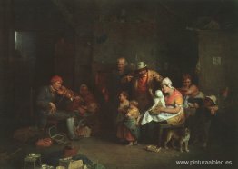The Blind Fiddler, ilustración de 'Vidas de grandes hombres cont