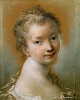 retrato, de, un, niña
