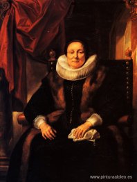 Retrato de una dama sentada en una silla