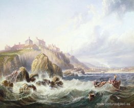 Barcos de pesca frente a Escocia por John Wilson Carmichael
