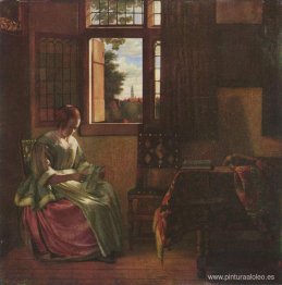 Mujer leyendo una carta