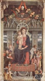 Retablo de San Zenón en Verona, panel central Virgen y Ángeles