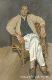 Hombre en una silla de hilo