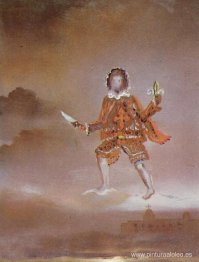 Noble español con una cruz de Brabante en su jubón