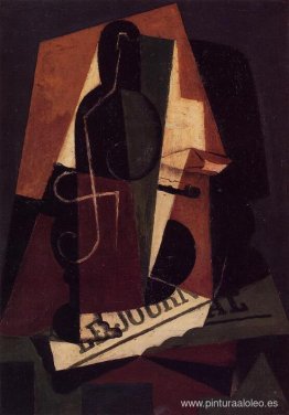 botella y vaso