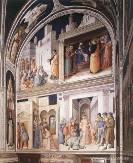 Escenas de la vida de los santos. Lorenzo y Esteban