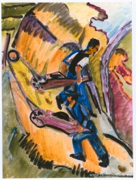 Hombres con carretillas