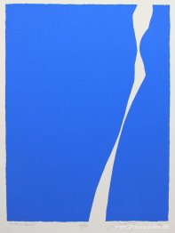 Blanco sobre azul II