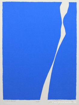 Blanco sobre azul II
