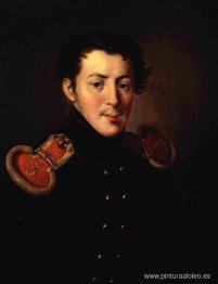 Portret, teniente capitán Ivan Vasilyevich Alymova