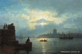 Noche de luna en Neva