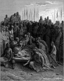 Muerte de Balduino I el Rey Latino de Jerusalén