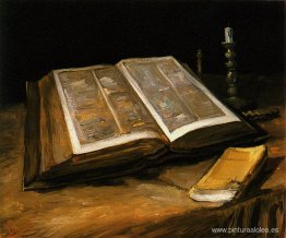 naturaleza muerta con biblia