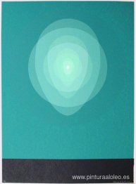 Mandala verde azulado