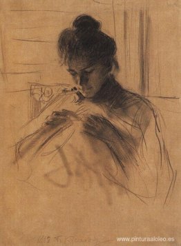 Retrato de Y.E. kustodieva