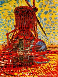 Molino bajo la luz del sol: el molino Winkel