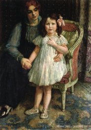 Retrato de Madame Goldner Max y su hija Juliette