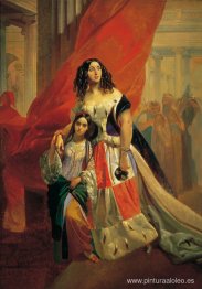 Retrato de la condesa Yu. P. Samoilova y su pupila Amacilia Paci