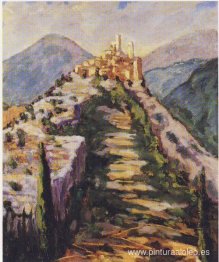 Vista de la aldea fortificada de Eze