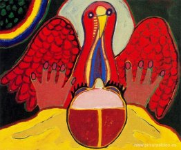 pájaro rojo