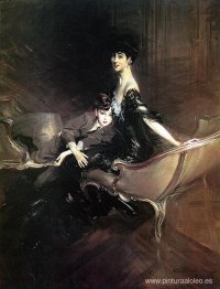 Consuelo, duquesa de Marlborough, con su hijo Ivor Spencer-Churc