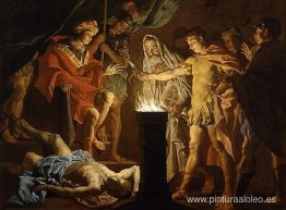 Mucio Scaevola en presencia de Lars Porsenna