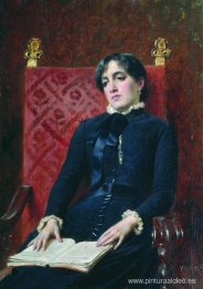 Retrato de una dama con un libro.