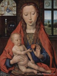 La Virgen y el Niño, del díptico de Maerten van Nieuwenhove