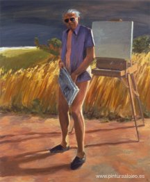 Retrato del artista de anciano
