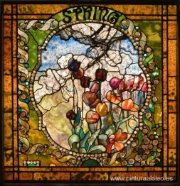 Panel de primavera desde la ventana del Four Seasons