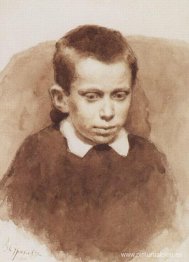 Retrato de A. S. Matveev en la infancia.