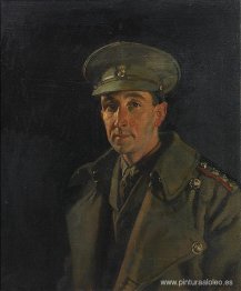 Retrato del Capitán Wood de los Fusileros Reales de Inniskilling