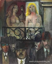 Mujeres en el balcón