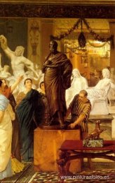 Una galería de esculturas en Roma en la época de Agripa