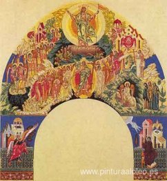Resurrección de Cristo. El boceto del fresco de la iglesia de la