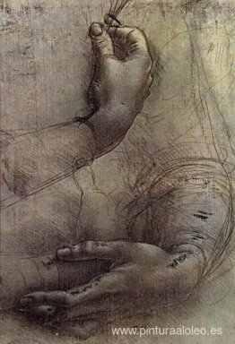 Estudio de brazos y manos, un boceto de da Vinci considerado pop