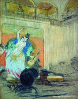 Una bailarina en un cabaret