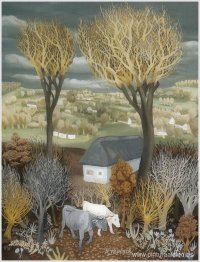 vacas en el bosque